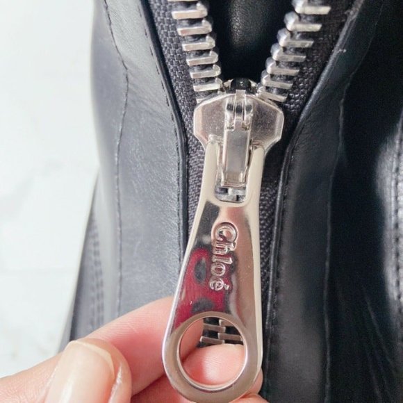 CHLOE Roy Zip Platform Combat Shearling Boots 37.5 - Picture 7 of 11